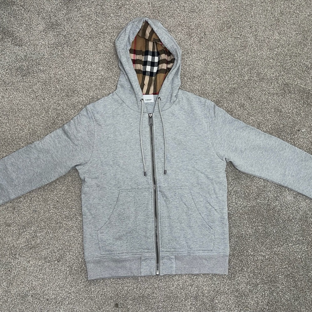 Burberry Gray Kids Hoodie Jacket